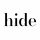 hide